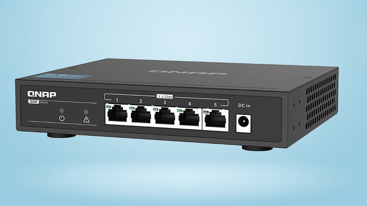 2.5 GbE Networking Gets Affordable, $109 Qnap Five-Port Switch Now  Available