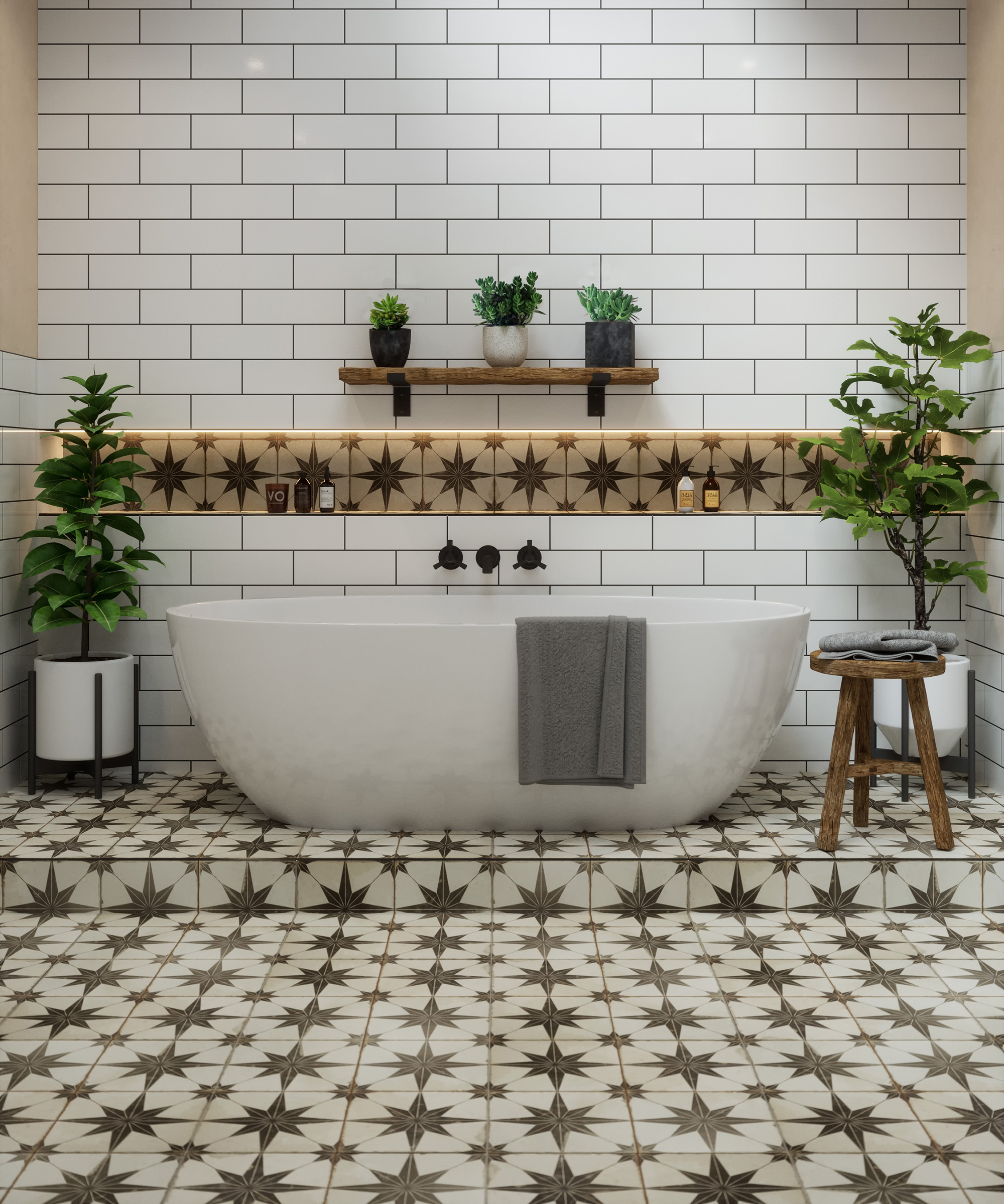 Bathroom Tile Ideas 32 New Looks To, Vintage Bathroom Floor Tile Patterns