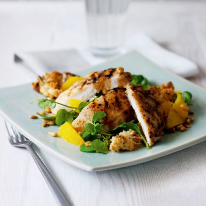 Chargrilled Chicken, Orange and Watercress Salad Recipe-recipe ideas-new recipes-woman and home