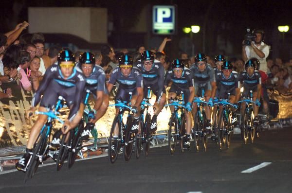 Team Sky was off the pace a little, finishing 14th