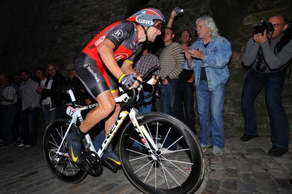 Lance Armstrong (RadioShack) finished fifth in the evening prologue.