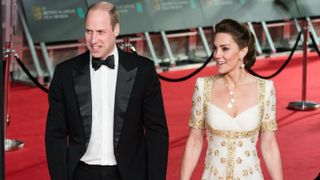 Prince William and Catherine Princess of Wales attend the EE British Academy Film Awards ceremony at the Royal Albert Hall on 02 February, 2020