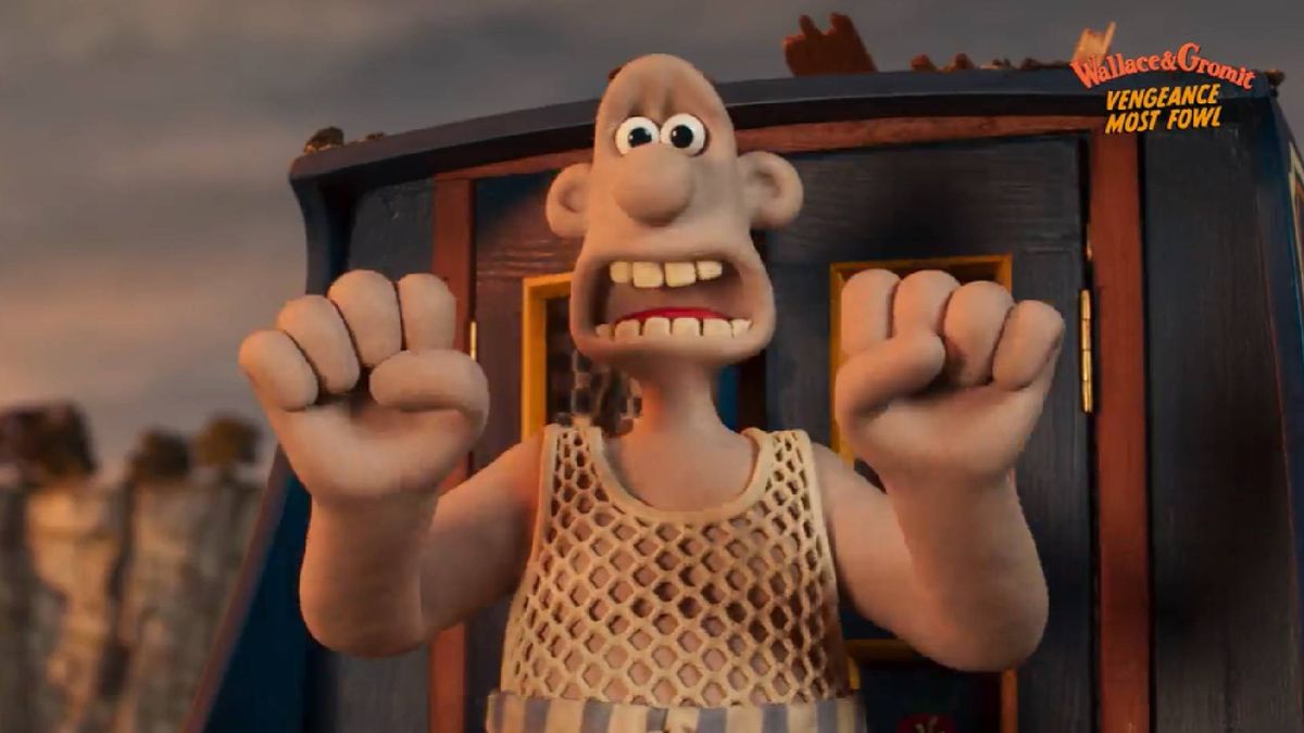 Wallace in the new Wallace &amp; Gromit: Vengeance Most Fowl trailer