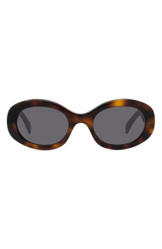 Triomphe 52mm Oval Sunglasses