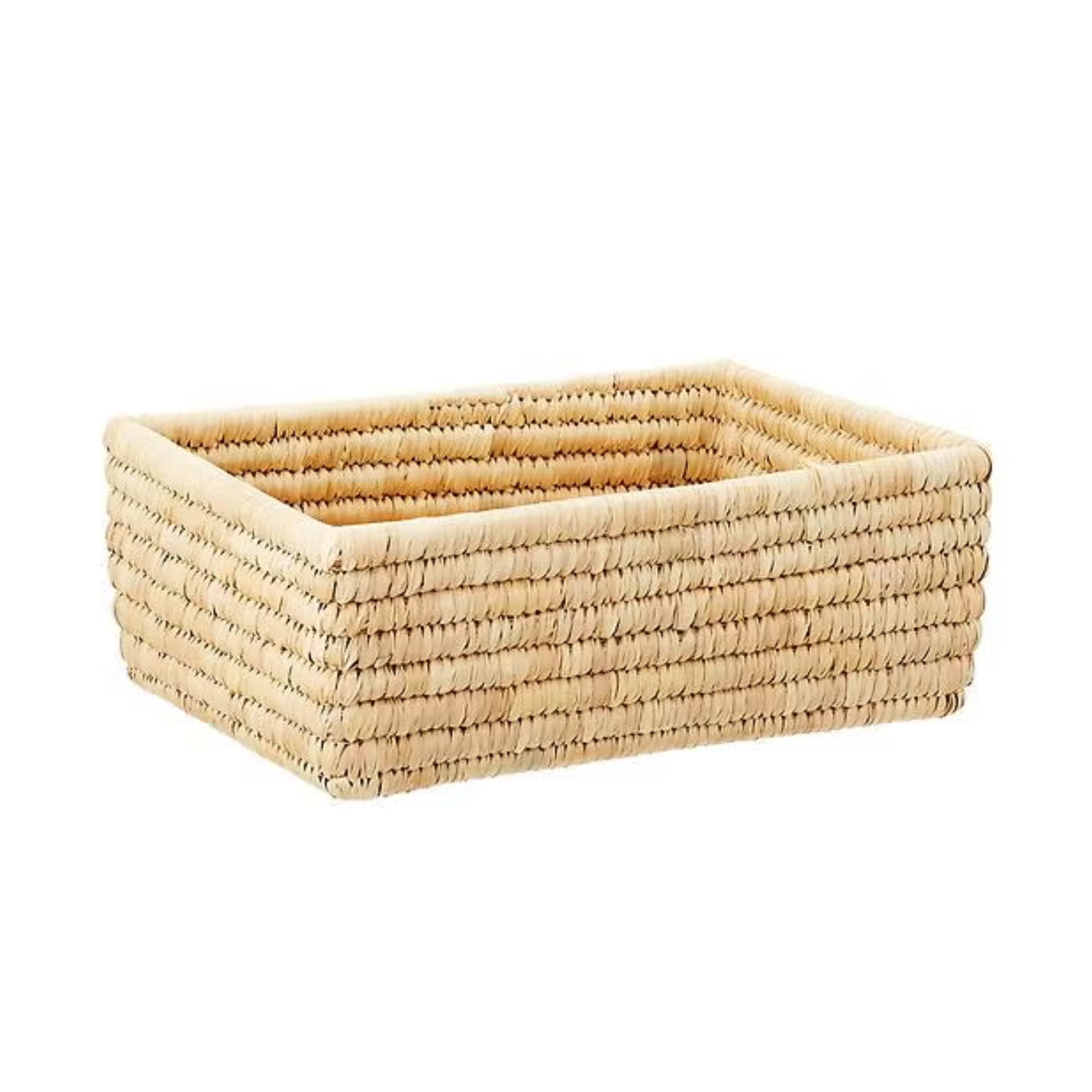 Wicker storage basket