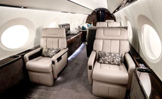 Gulfstream Private Jet interior