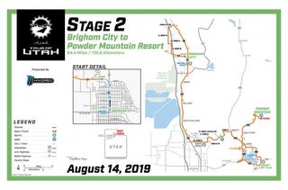 Tour of Utah stage 2 map