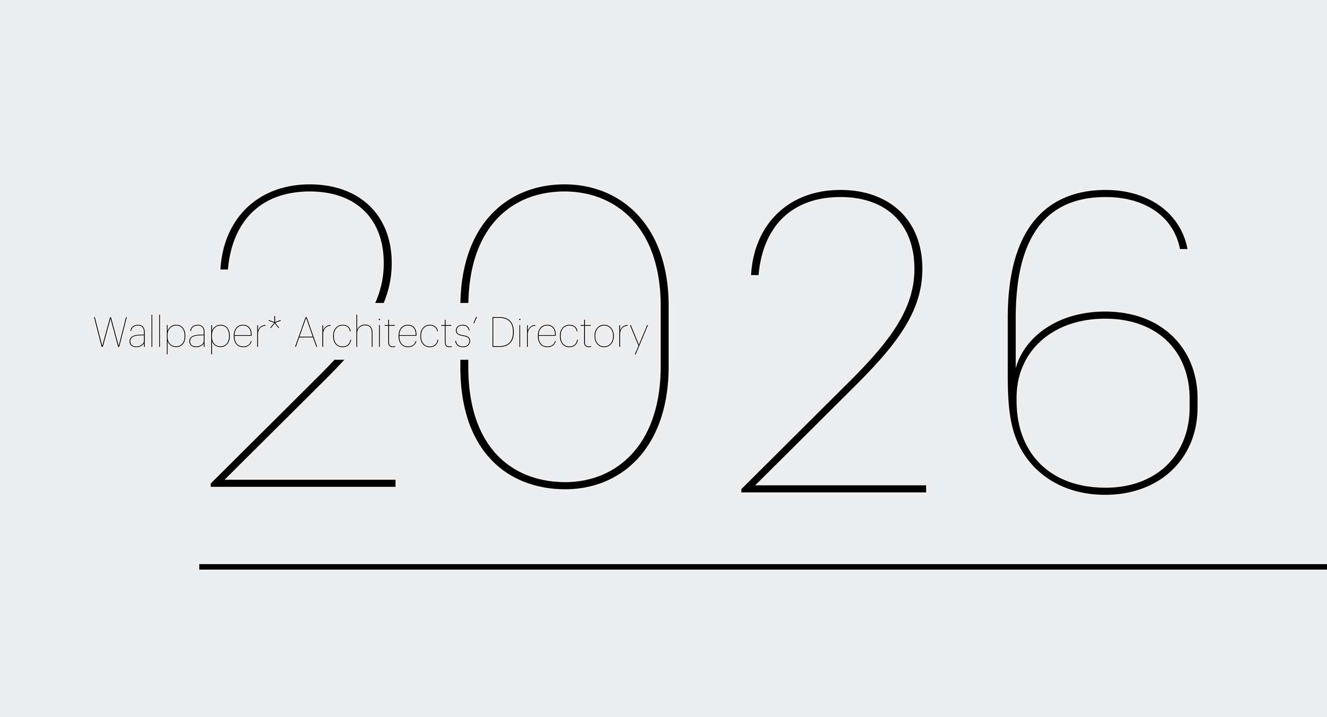 Wallpaper* Architects Directory 2026 graphic