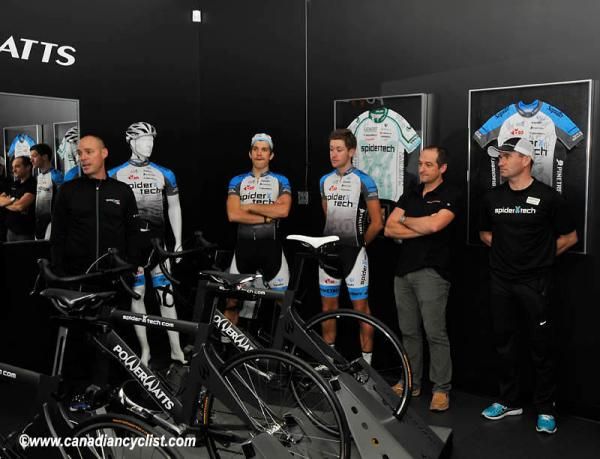 Steve Bauer and team open the new Spidertech Powerwatts Studio in Toronto