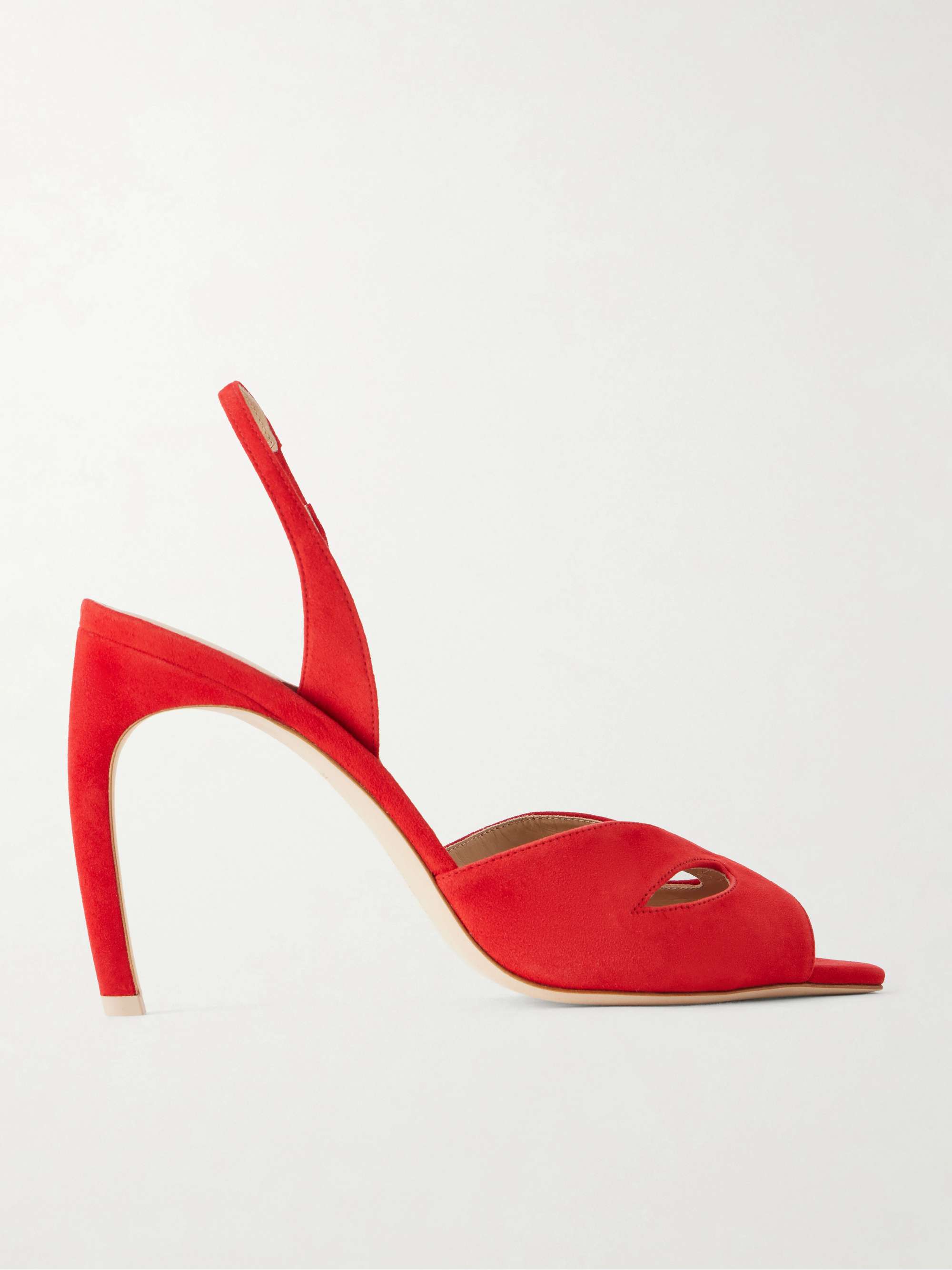 Harlow Mask Suede Sandals