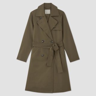 Olive trench coat