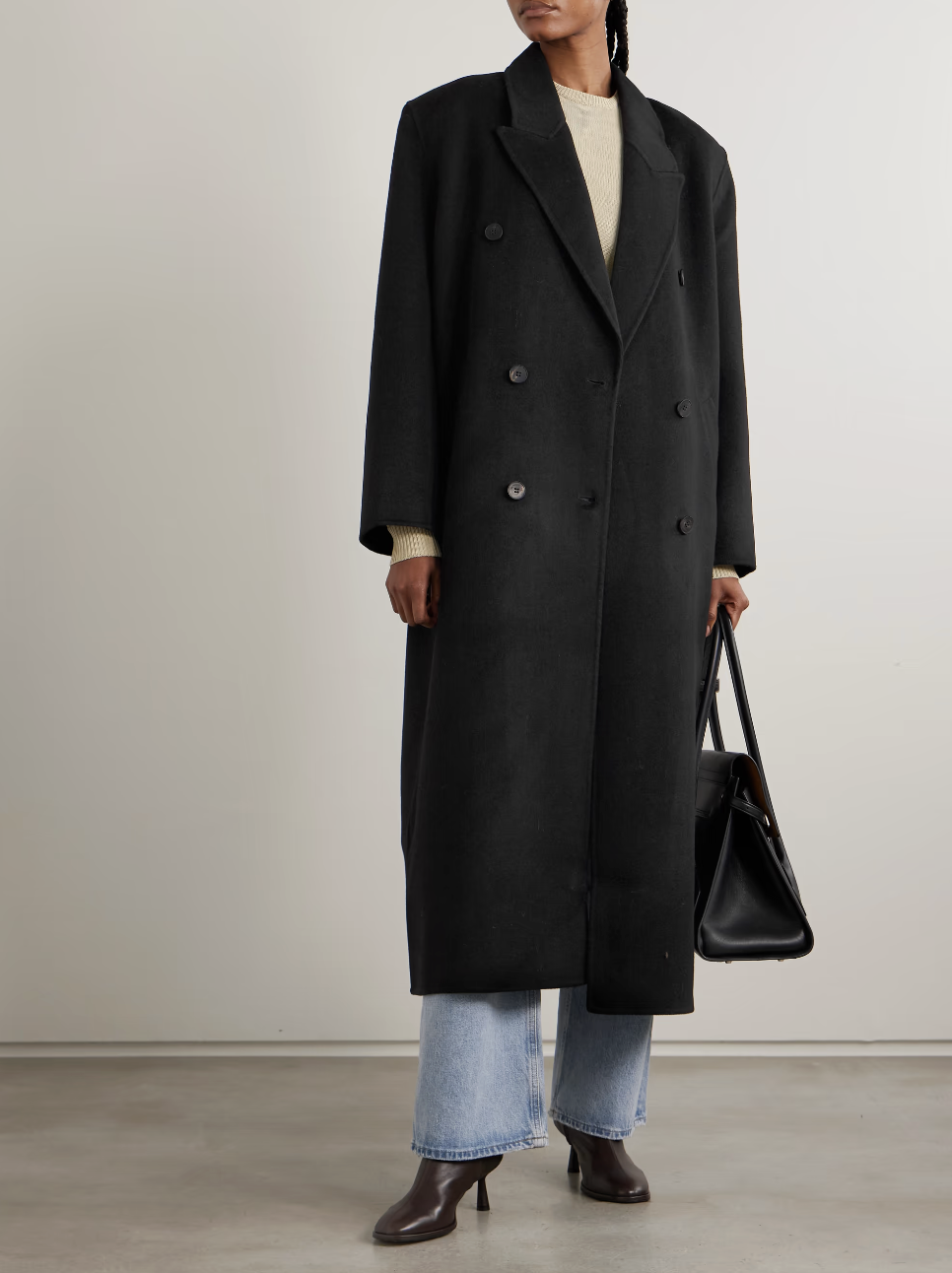 The Frankie Shop, Gaia oversized double-breasted wool-blend coat