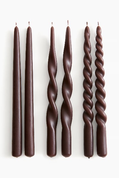 H&M Home 6-pack taper candles