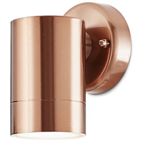 Blooma Candiac Copper effect Mains-powered LED Outdoor Wall light | £25