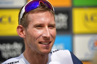 NICE FRANCE AUGUST 29 Start Bauke Mollema of The Netherlands and Team Trek Segafredo during the 107th Tour de France 2020 Stage 1 a 156km stage from Nice Moyen Pays to Nice TDF2020 LeTour on August 29 2020 in Nice France Photo by Stuart FranklinGetty Images