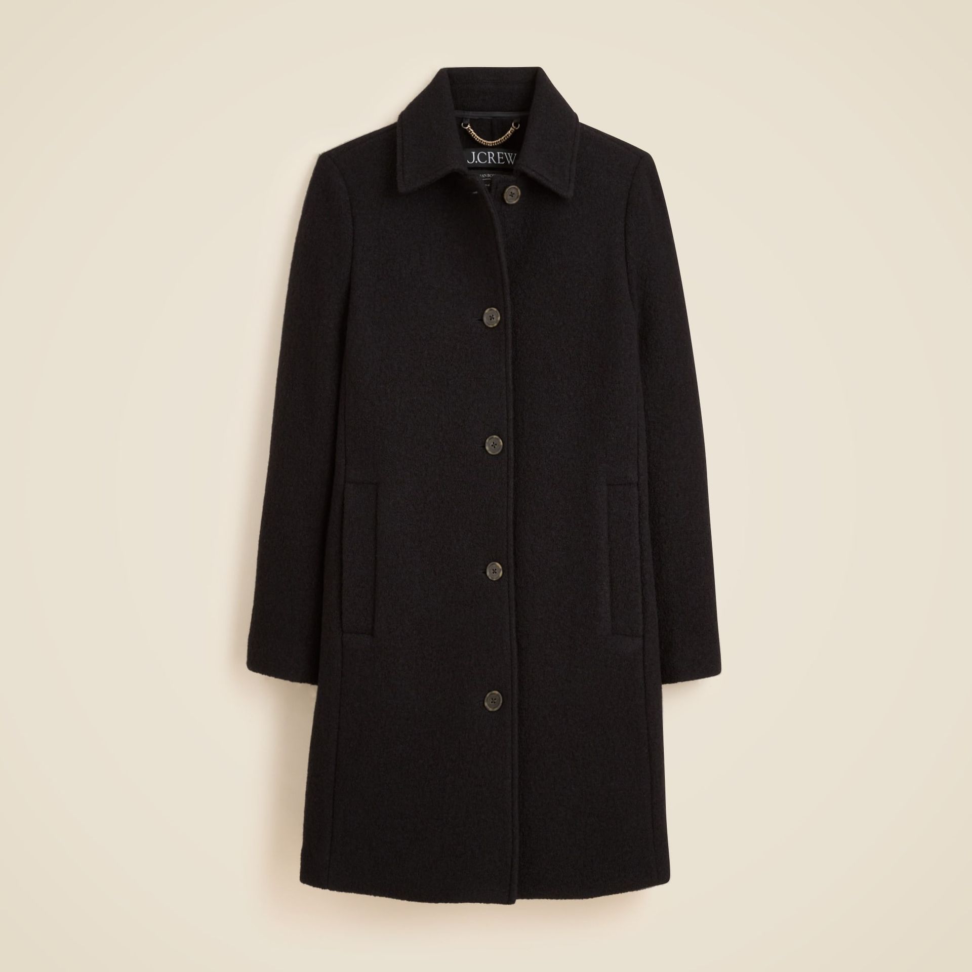 Car Coat in Italian Boiled Wool