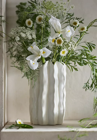 Grooved vase from Anthropologie