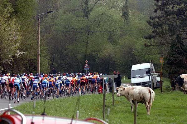 All sorts of spectators lined the roads