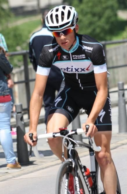 Young &Aacute;lvaro Cuadros (Ettix) was one of the top performers today. Being only 19 years old, he was part of the breakaway and lasted long on the head of the race.
