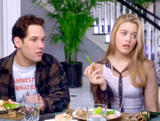 Paul Rudd (as Josh) and Alicia Silverstone as Cher Horowitz) in Clueless