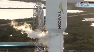 SpaceX Falcon 9 Preparing to Launch THAICOM 6