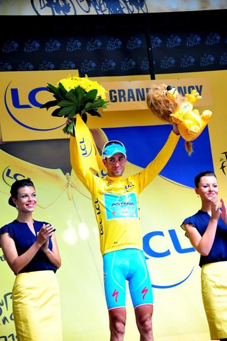 Vincenzo Nibali in yellow
