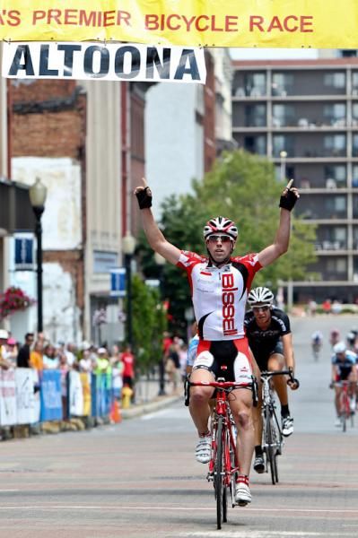 Eric Young (Bissell) takes the sprint.
