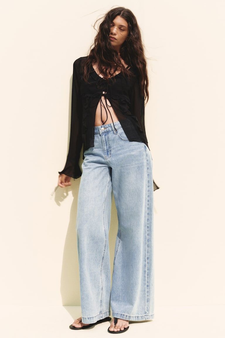 Wide High Jeans