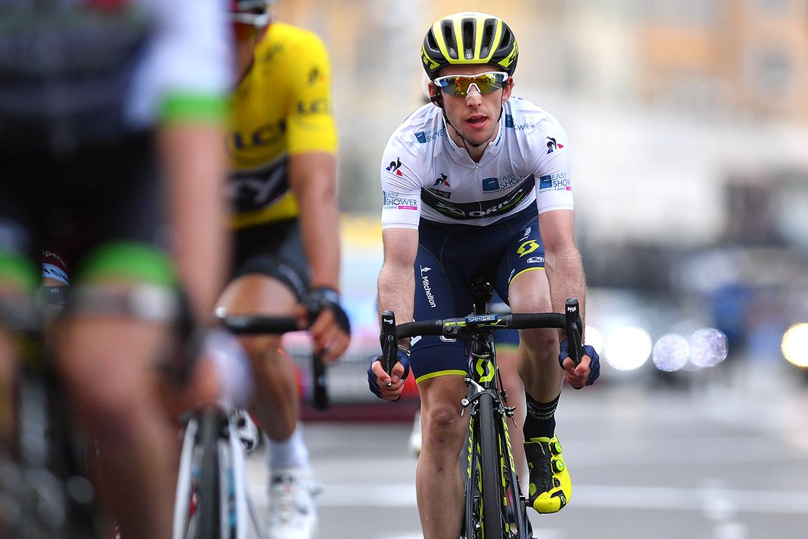 Simon Yates finishing Paris-Nice