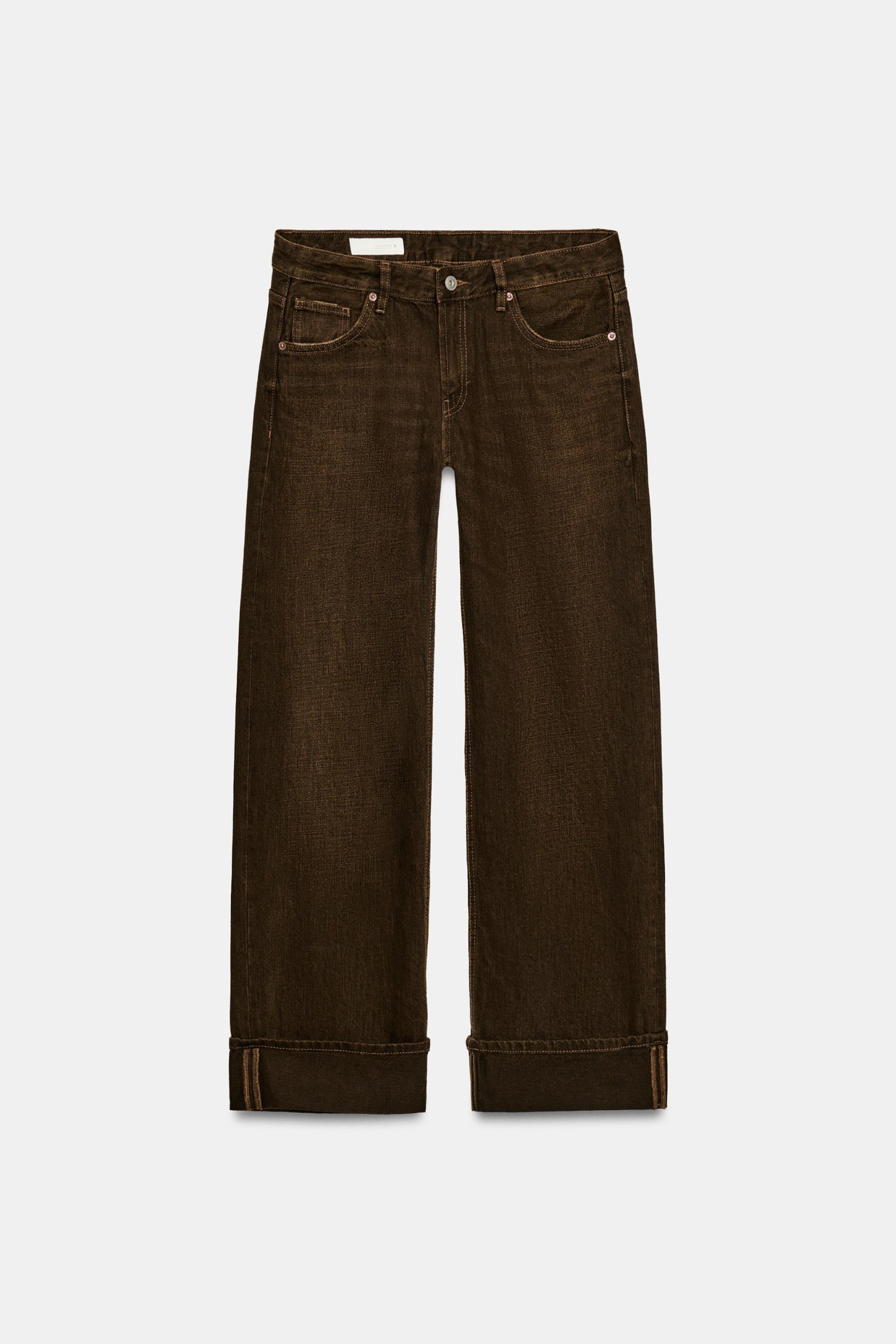 zara brown jeans