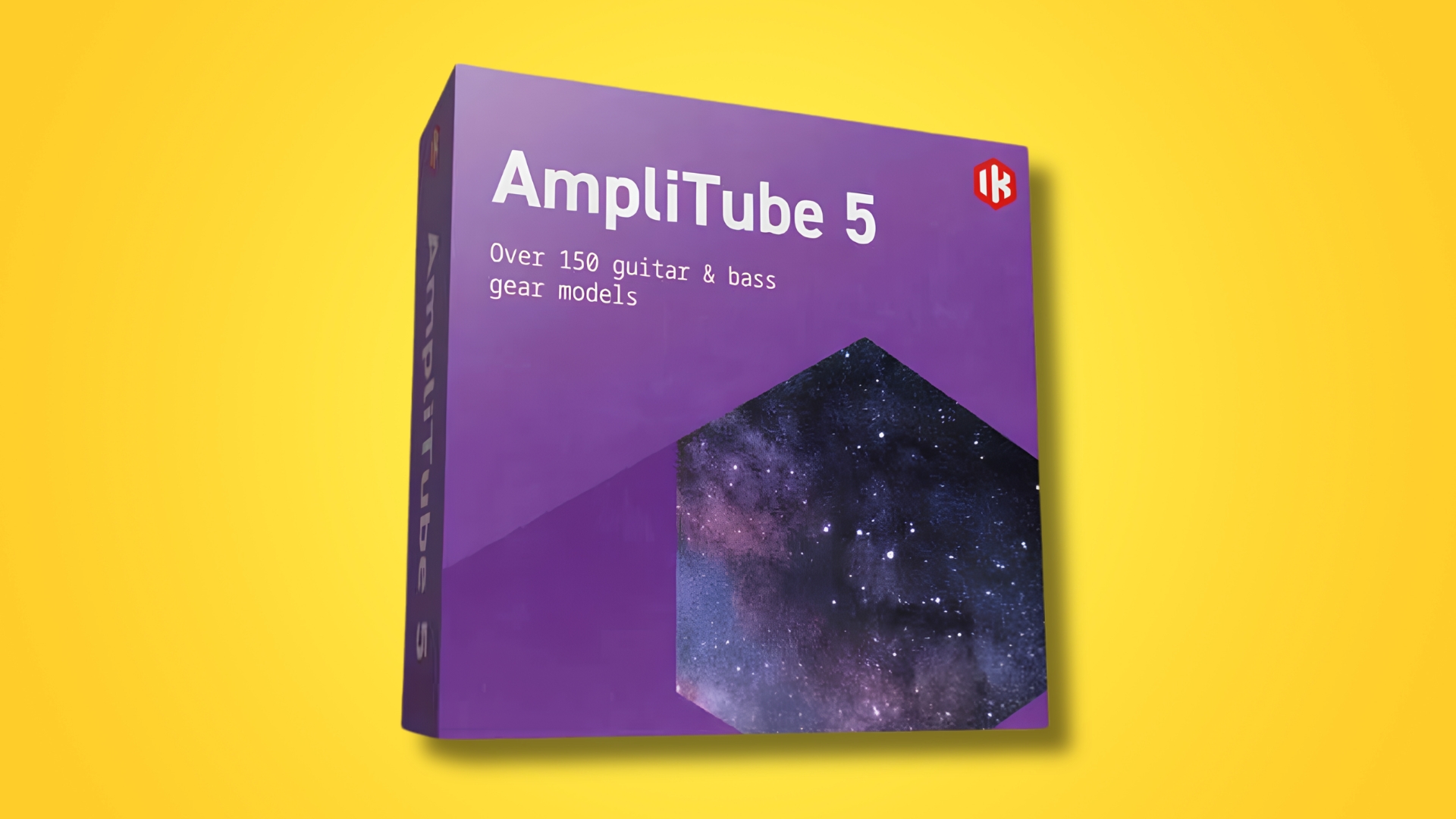 IK Multimedia Amplitube box on a yellow background