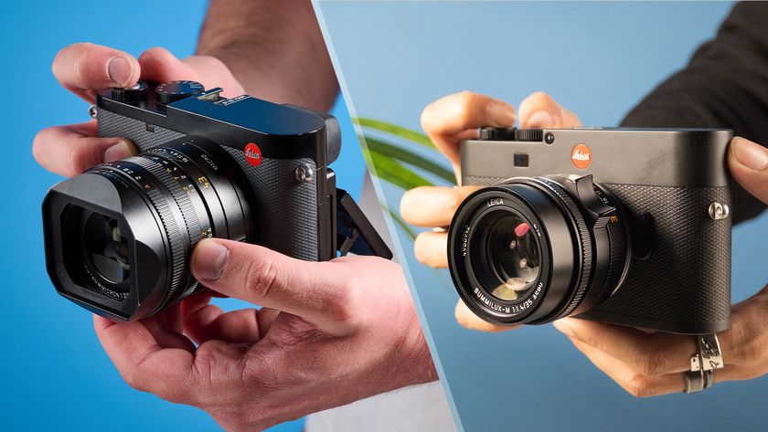 A Leica Q3 43 and a Leica M EV1