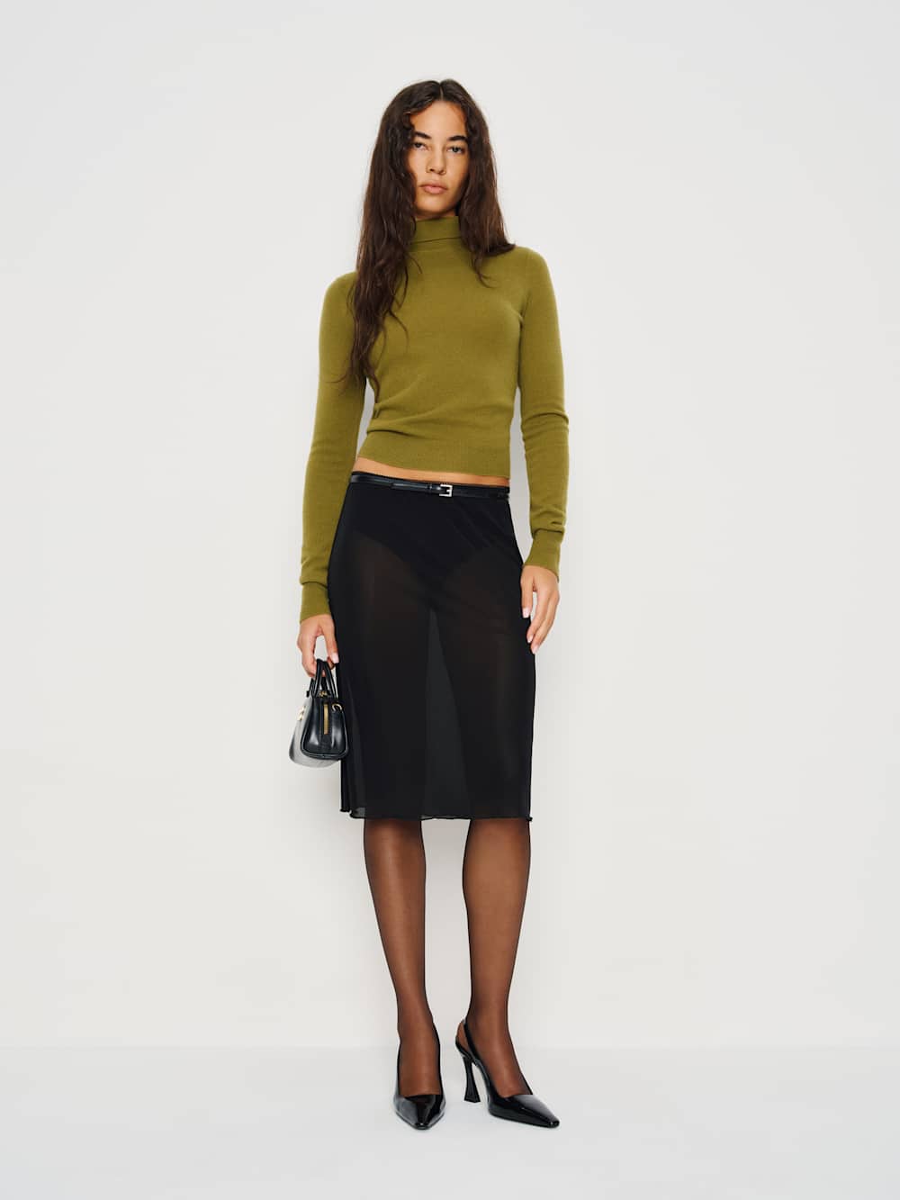 Brodie Sheer Knit Skirt