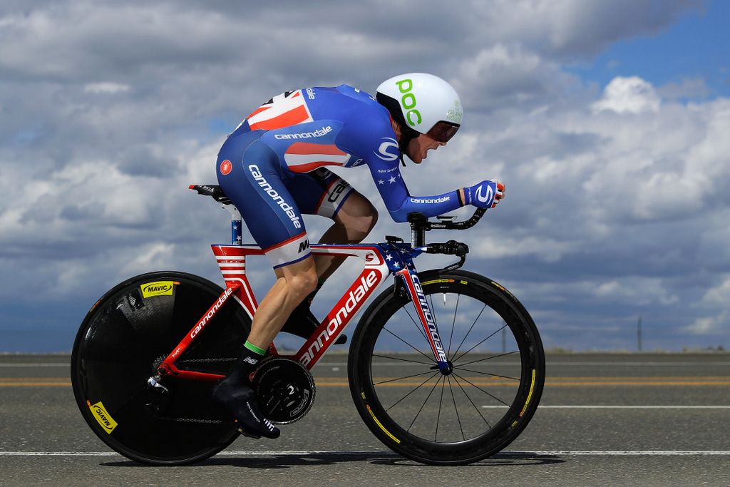 Captain America Andrew Talansky (Cannondale) finished second to Rohan Dennis