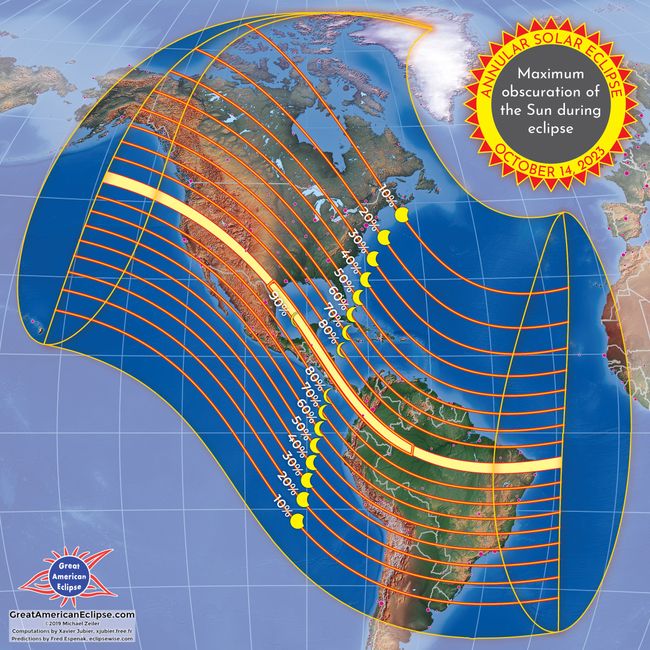 How long will the annular solar eclipse last on Oct. 14? Space