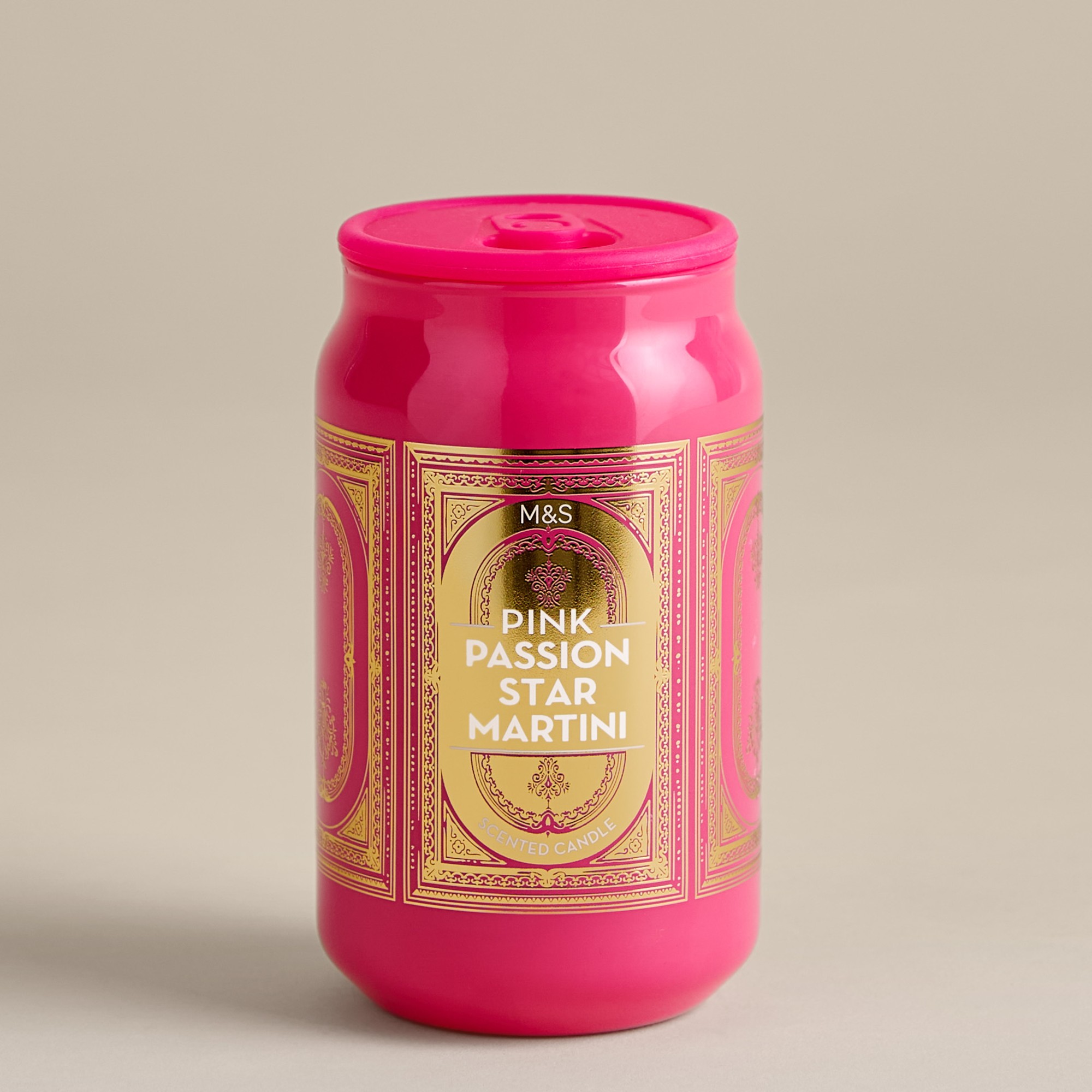 M&amp;amp;S Pink Passion Star Martini Tinny Scented Candle