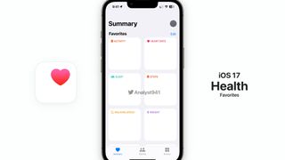 iOS 17 health app