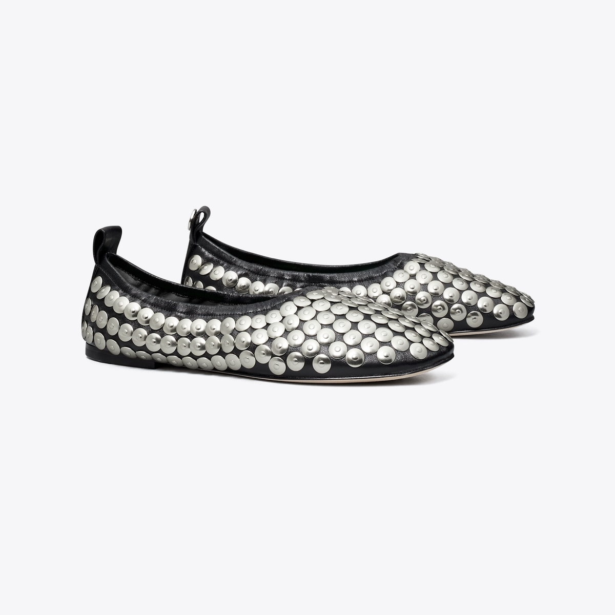 Studded Ballet in Black, Size 10