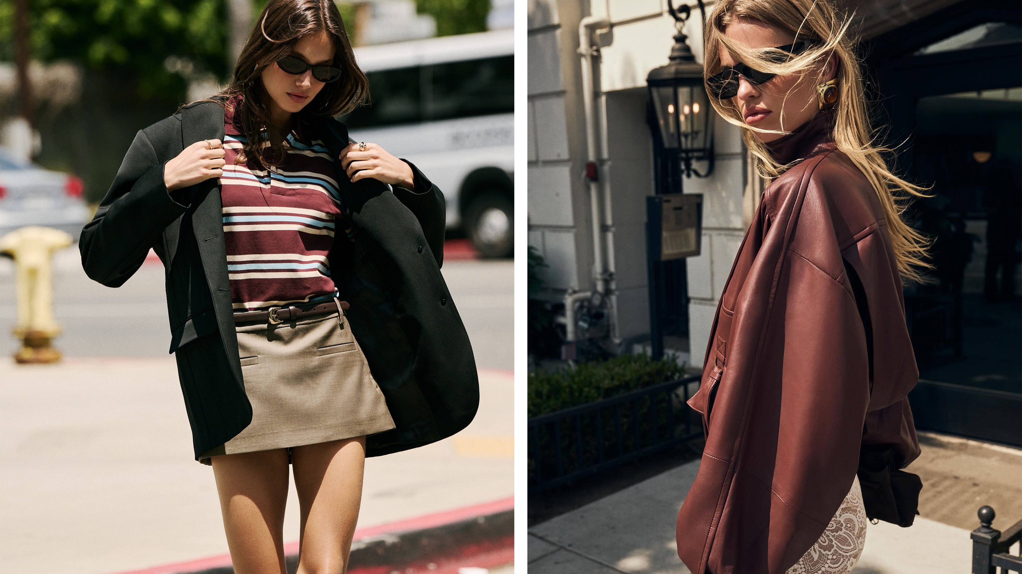 Women in fall outfits from Revolve