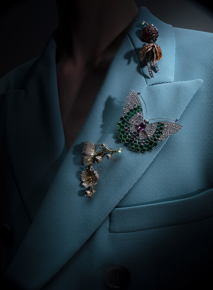 Clips on the coat