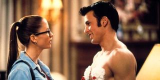 Chyler Leigh and Chris Evans In Not Another Teen Movie