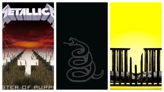 Album art for Master Of Puppets, the black album and 72 Seasons