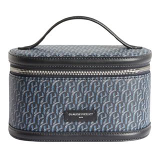 Claudie Pierlot Navy Monogram Canvas Vanity Case