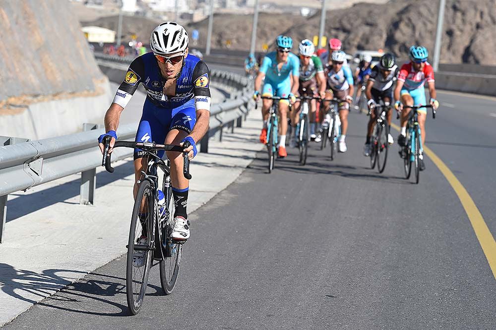 Gianluca Brambilla (Etixx-QuickStep) was aggressive on the clmin