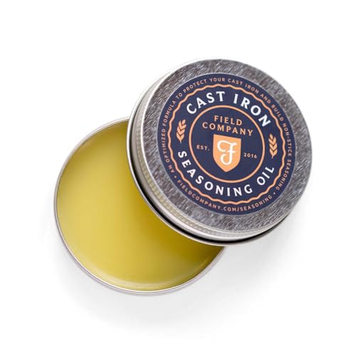 Cast Iron Seasoning Oil &amp;ndash; Organic Grapeseed, Sunflower &amp;amp; Beeswax Blend for Conditioning &amp;amp; Restoring Cookware by Field Company