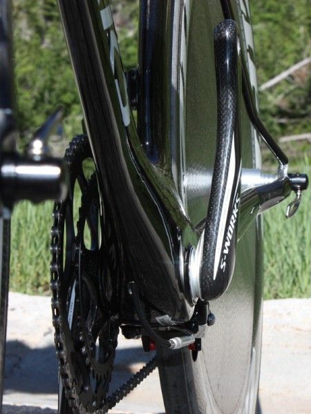The Shiv is narrow but supposedly not at the expense of overall rigidity, which is said to be just shy of the current Tarmac SL2.