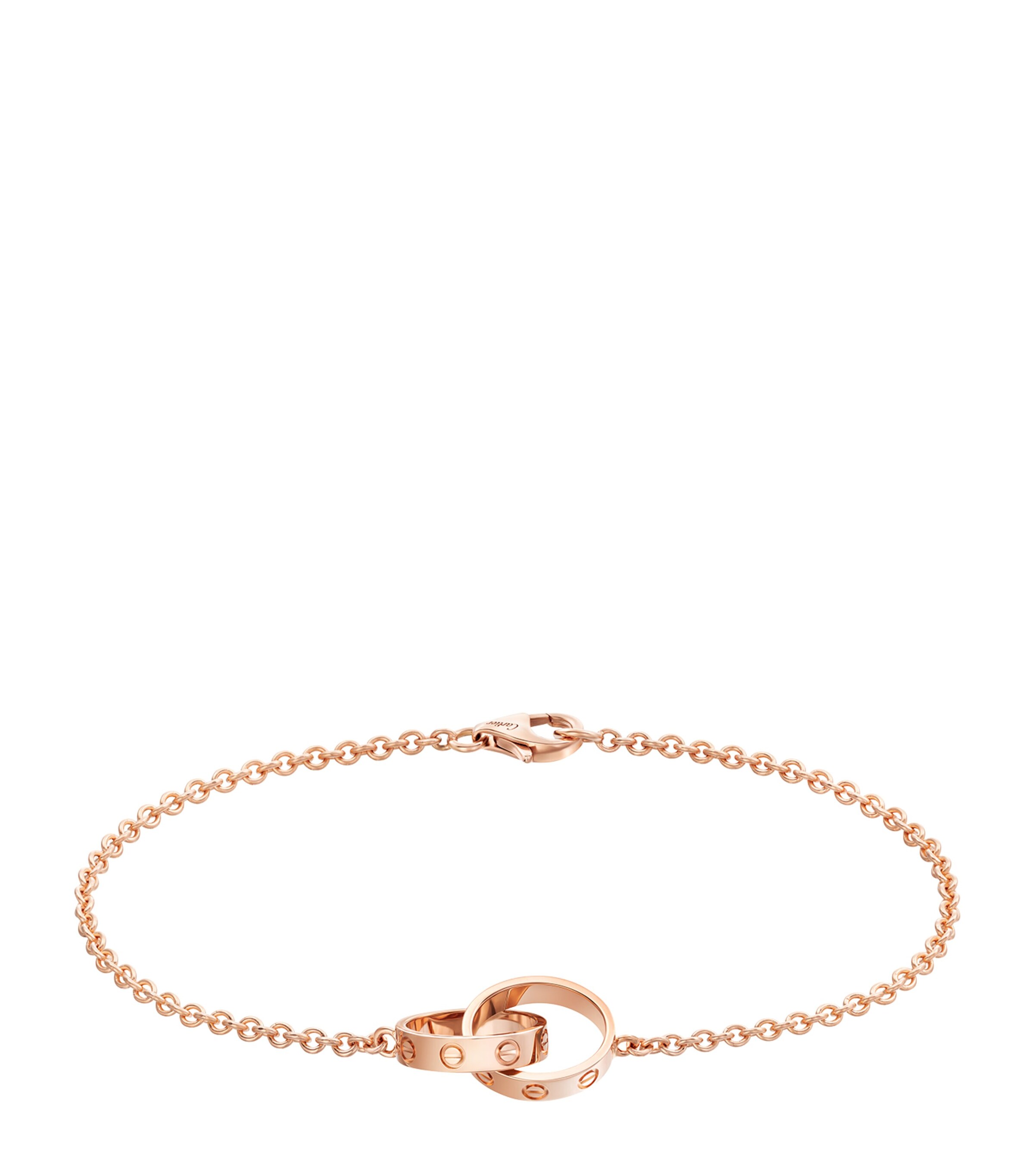 Rose Gold Love Chain Bracelet