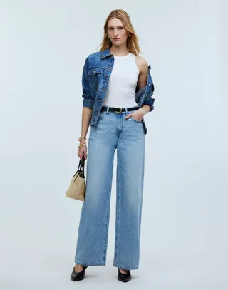 Superwide-Leg Jeans in Ahern Wash: Airy Denim Edition