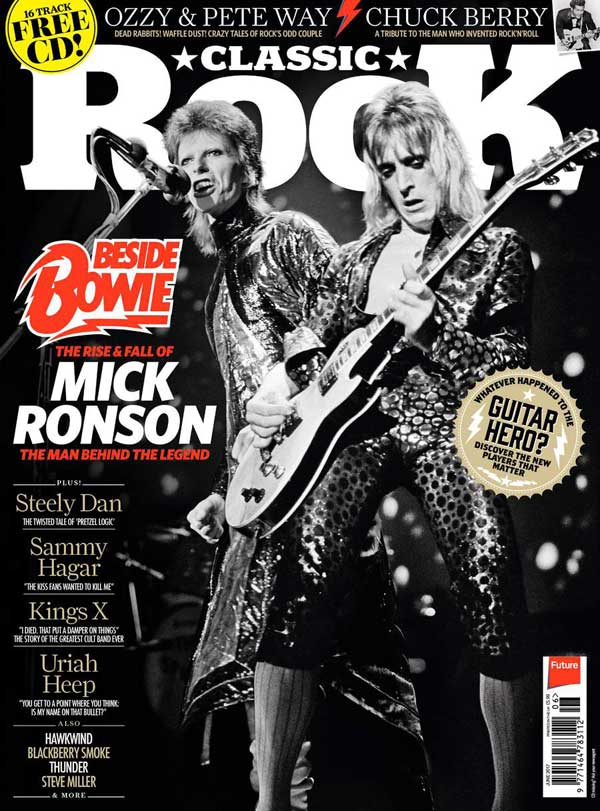The cover of Classic Rock 236, featuring David Bowie and Mick Ronson
