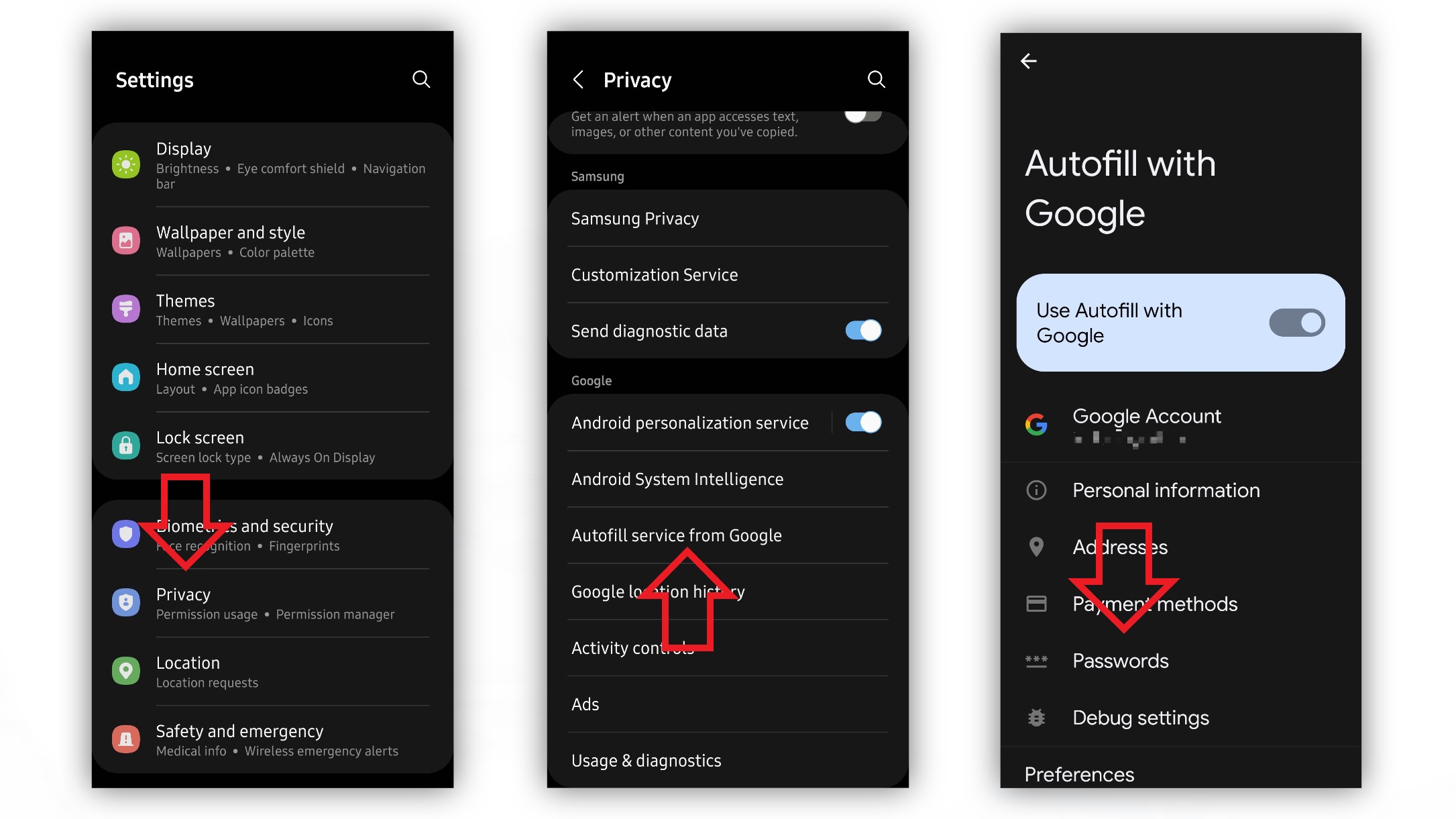 Creating a shortcut to Google's Password Manager